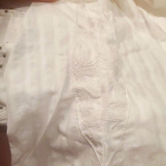 Da-nang Vintage Surplus White Cotton Button Down NWT size xs - Picture 7 of 7